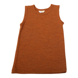 Joha 100% wol undershirt basic orange