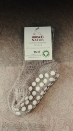 Hirsch Natur wollen sok beige anti-slip