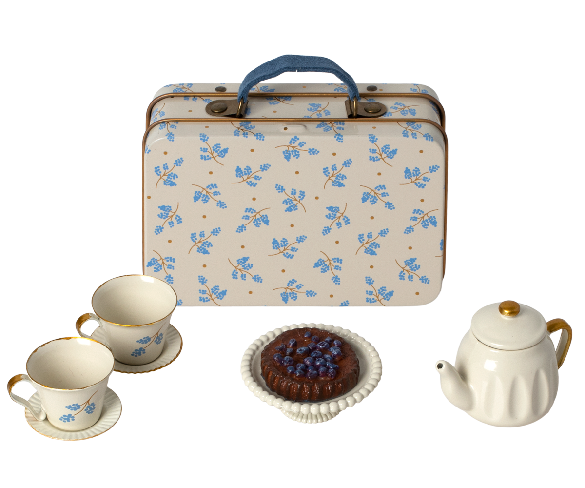Maileg Afternoon treat mouse, blue madelaine