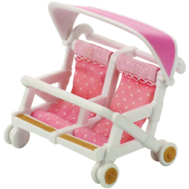 Sylvanian Families dubbele kinderwagen