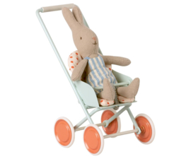 Maileg- kinderwagen micro- blauw