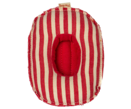 Maileg rubber boat, small mouse red