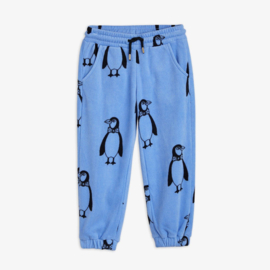 Mini Rodini penguin fleece trousers blue