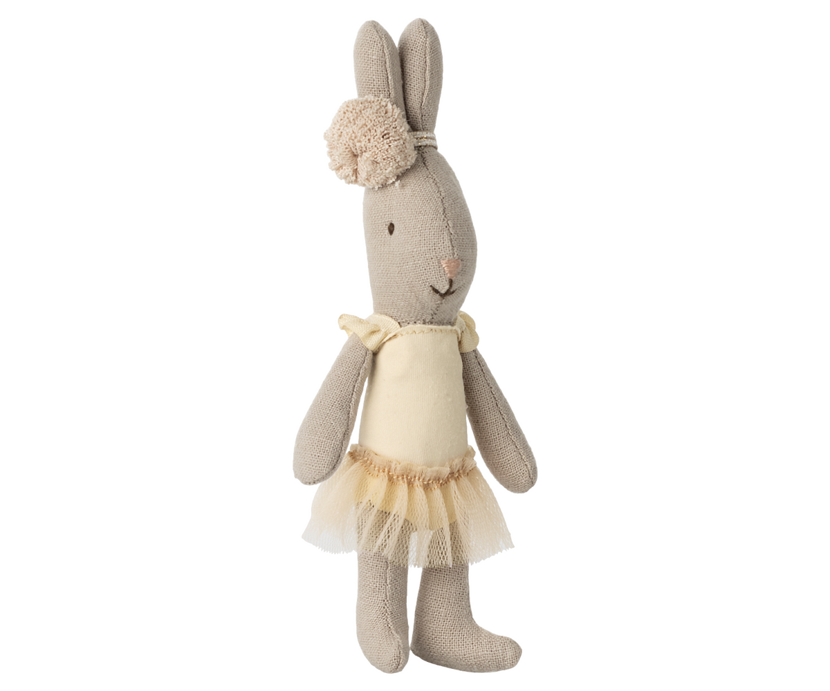 Maileg Rabbit micro ballet suit and skirt cream
