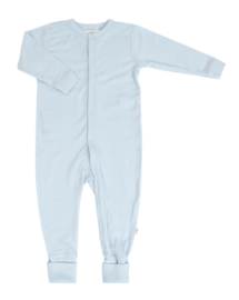 Joha wollen jumpsuit met omslag voetjes light blue