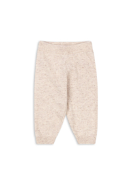 Konges Slojd mino knit pants off white melange pointelle