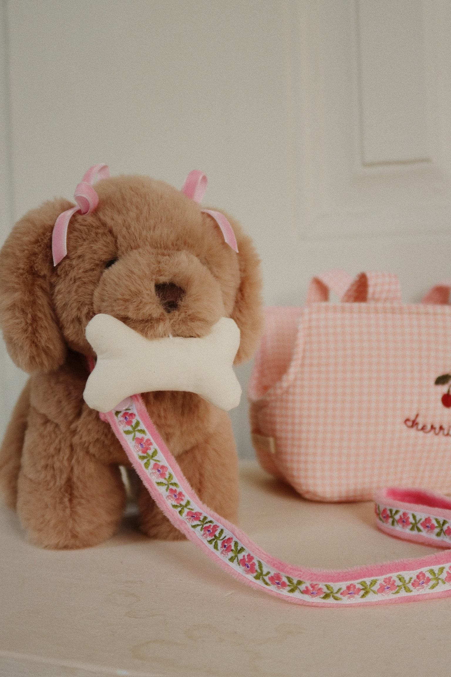 Konges Slojd Maude Puppy Pink Check