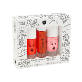 Nailmatic Amazing Trip set van 2 kindernagellak en 1 lip gloss 