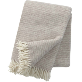 Klippan Ralph light grey wool throw 100% eco wool