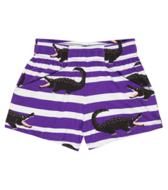 Mini Rodini Crocodiles aop shorts purple