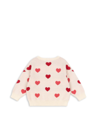 Konges Slojd Lapis Knit Sweater Gots Coeur Colore Duo Pink