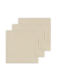 Konges slojd- 3 pack muslin cloth Gots Tea Stripe