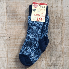 Hirsch star socks navy/skyblue