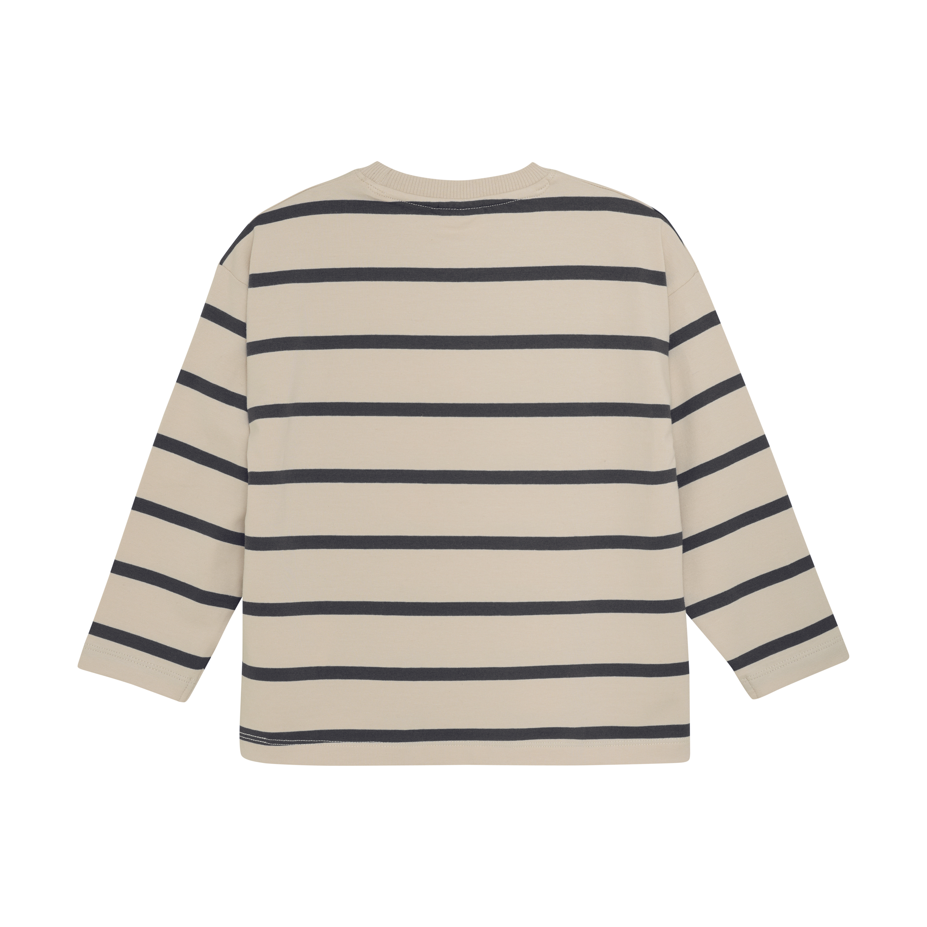 Enfant T-shirt LS Stripe Oversize Ebony