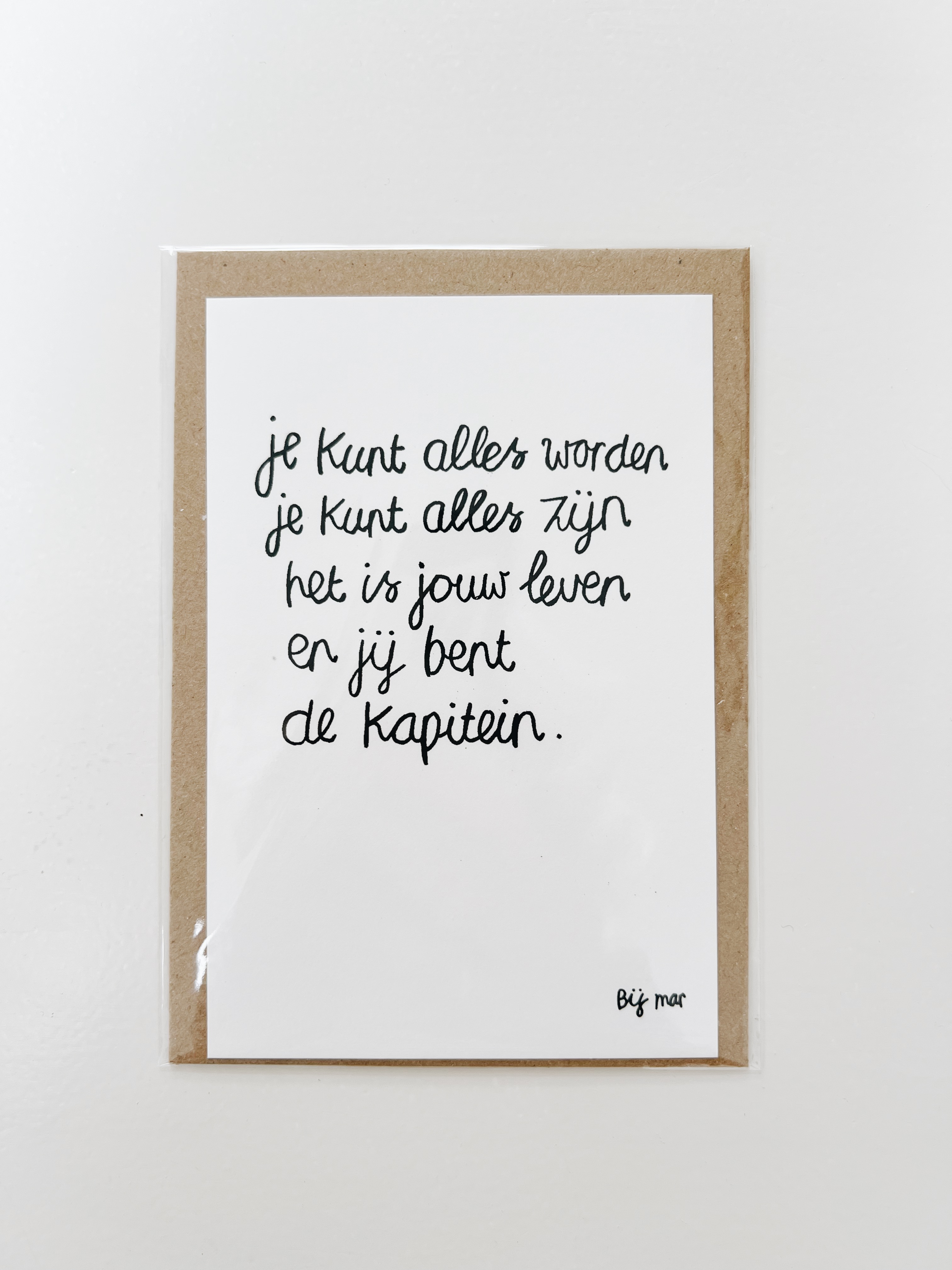 Bij Mar Kaart Je kunt alles worden