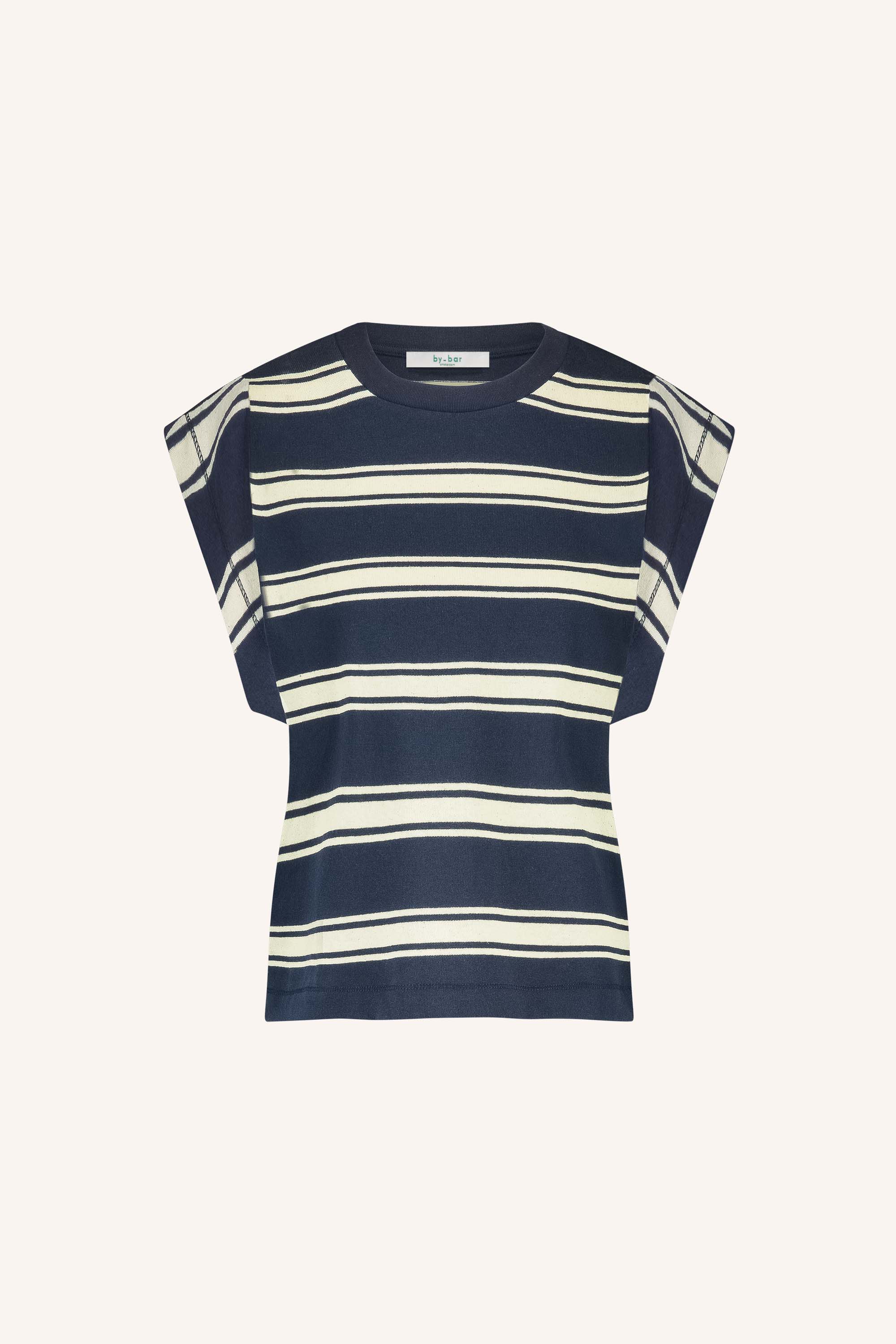 By Bar mason stripe top grain Navy Stripe