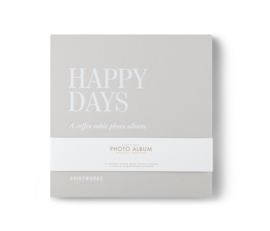 Photo Album - Happy Days S - Grey