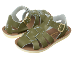 Salt-Water Sandals Shark olive kids