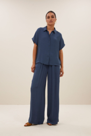 By Bar karly viscose blouse | opal blue