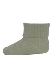 MP Denmark cotton rib baby socks desert sage