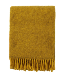 Klippan Gotland woven wool throw Caramel