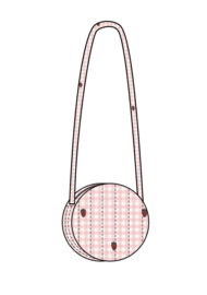 Flöss Molly mini Shoulder Bag Pink berry Gingham