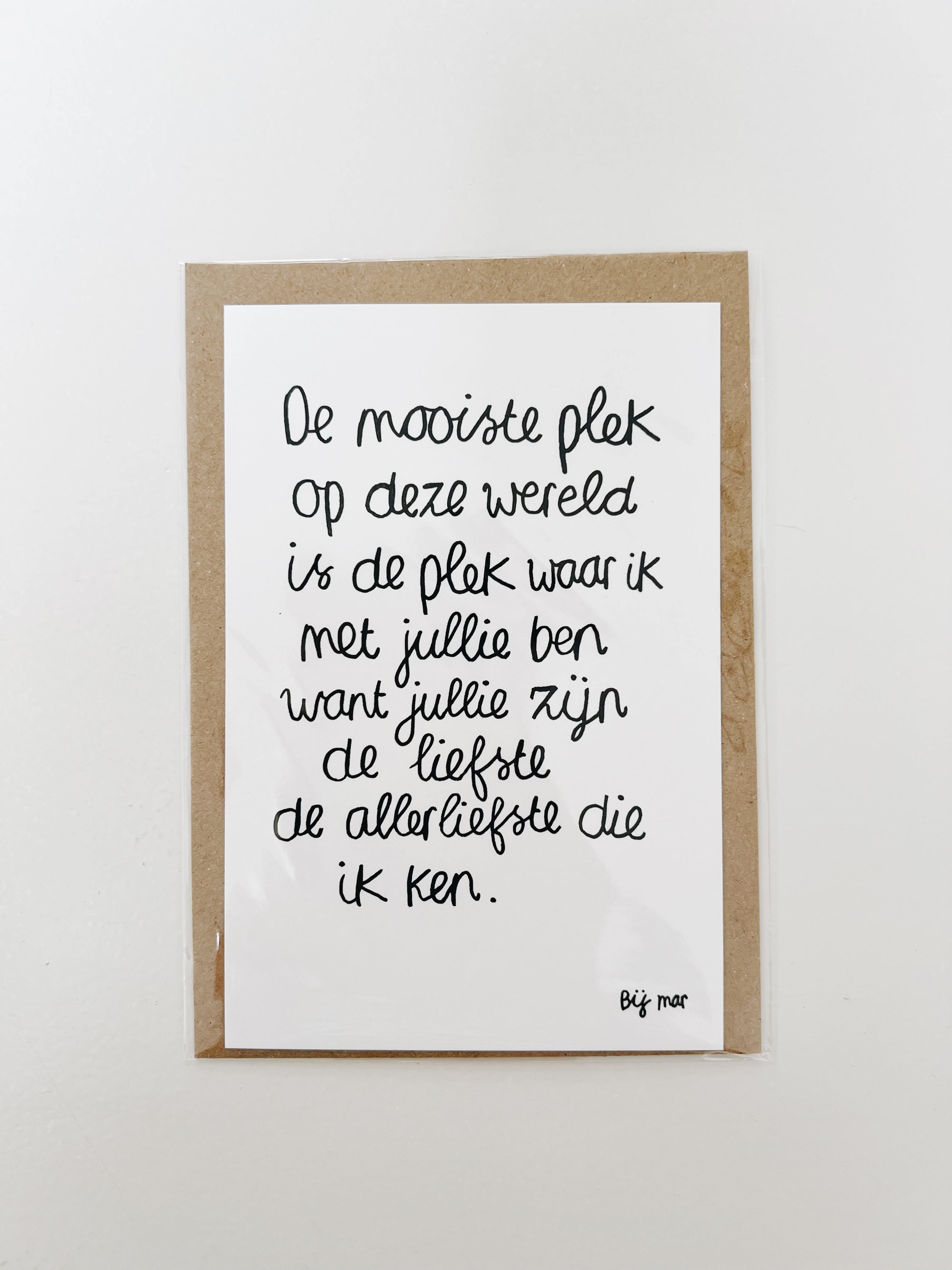 Bij Mar Kaart De mooiste plek