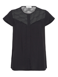 Rosemunde RWElif Capsleeve Regular Lace Blouse black