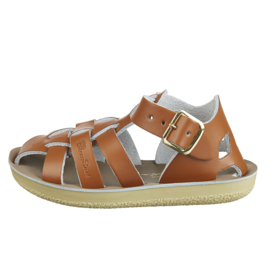 Salt-Water Sandals Shark tan kids