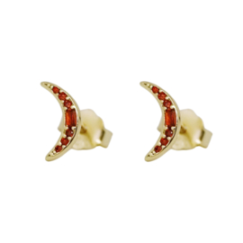 * per stuk * Moonloft magical moon studs goldplated