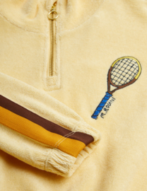 Mini Rodini tennis emi terry halfzip sweatshirt