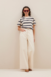 By Bar hope stripe top navy grain stripe