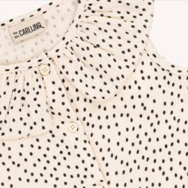 CarlijnQ mini dots blouse no sleeves