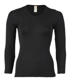 Engel dames shirt lange mouw zwart