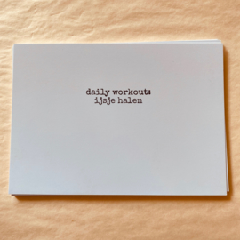 Kaart 'Daily workout: ijsje halen'