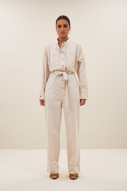 By Bar esra poplin suit | almond