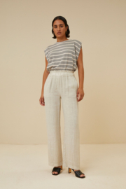 By Bar robyn linen pant chalk