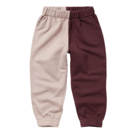 Mingo oversized sweatpants duo chestnut rose grey