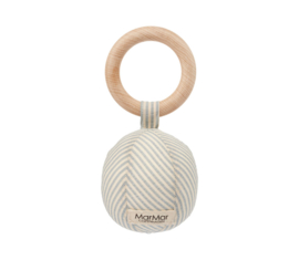 MarMar Copenhagen baby rattle blue stone stripe