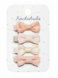 Rockahula Linen Mini Bow Clips