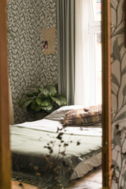 Robin Pieterse summer gray wallpaper anemone dark green