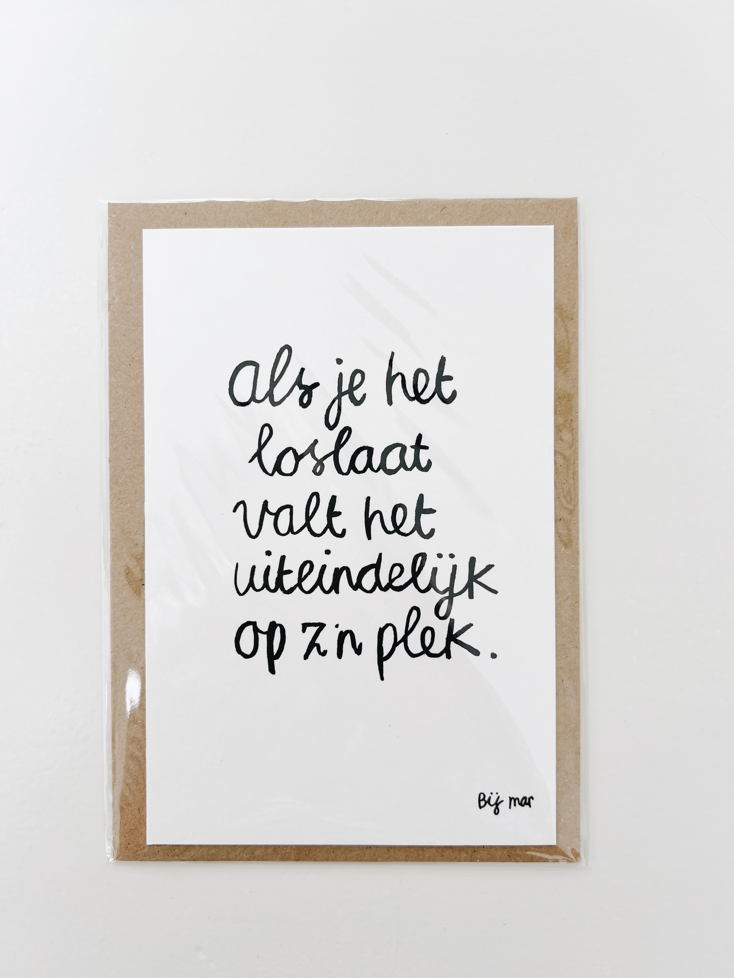 Bij Mar Kaart Als je het loslaat