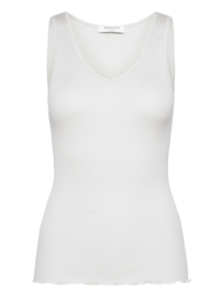 Rosemunde RWBeatha SL V-neck Top new white