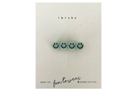 Imruby Bregje smiley clip soft mint