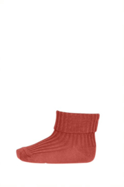 MP Denmark wool rib baby socks canyon rose