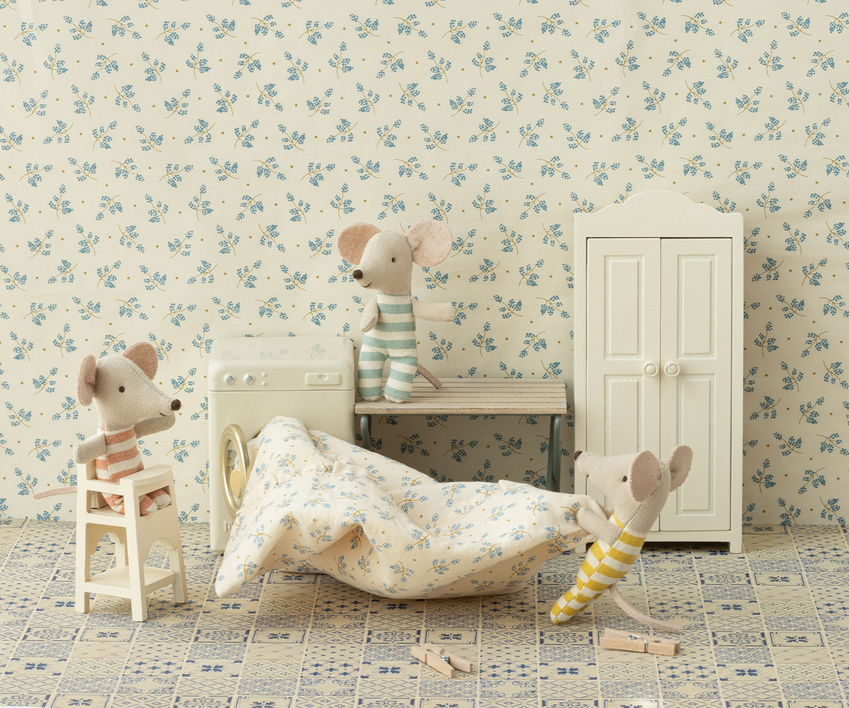 Maileg High chair mouse off white