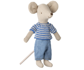 Maileg Knitted sweater and pants, Big brother mouse