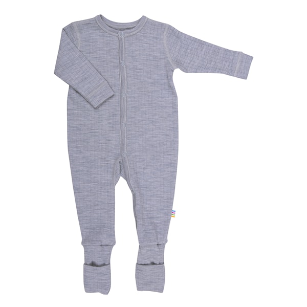 Joha nightsuit 2-in-1 foot basic light grey melange