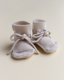 Hvid booties Cream