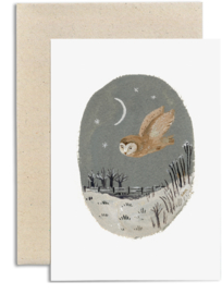 Gemma Koomen Owl At Twilight kaart